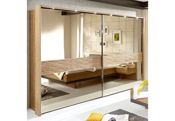 the all- mirrored version with wave-textured trim