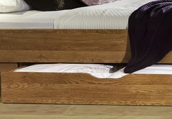 storage version with underbed storage drawers - please note the bed would lose the floating effect, as shown in this picture