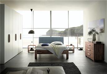 Hasena Ronda Ronna Solid Walnut or Solid beech Modern bed