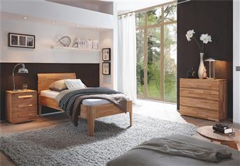 single bed shown in heartbeech natural oiled