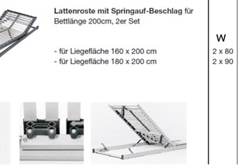 underbed storage option