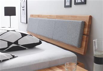 Duetto headboard in Heartbeech with optional Arona pad (please note fabric shown is unavailable)