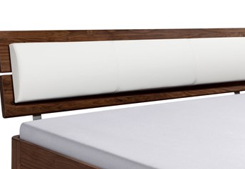 Duetto headboard in walnut with optional Lumo pad
