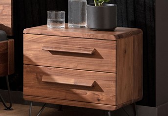 Solid walnut with 10cm Cila legs