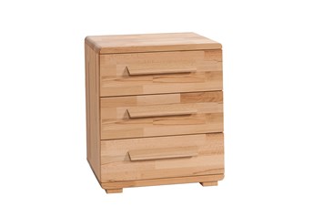 Hasena Trigo - Solid Beech or Walnut 3-drawer bedside table