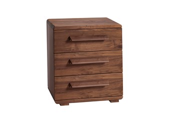 Hasena Trigo - Solid Beech or Walnut 3-drawer bedside table