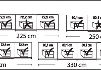 Internal compartment sizes