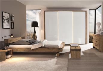 Hasena Ivio Inca Character Solid Vintage Oak Bed