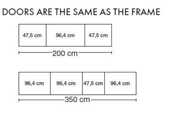 Interior Compartments where Outer doors are the same as the frame