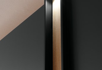 Detail Bianco Oak strip with light
