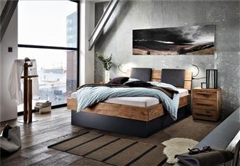 Hasena Practico Alpa Sano Modern Ottoman bed in Vintage Solid Oak