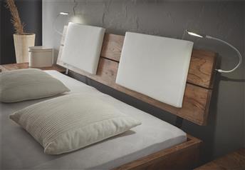 White leather headrests