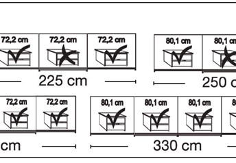 Internal compartment sizes