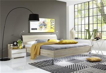 Stylform PHOENIX 150x200cm Modern Bed Includes 2 Bedside Tables *Clearance*