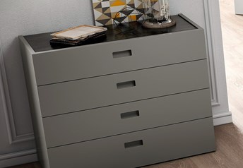 chest in gris matt with top in ceramic Stone (matching chest, please note ceramic top not on offer, but available)