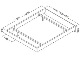 sketch of standard frame non storage