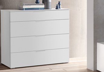 Hasena Atrine - Hasena Atrine - 4 Drawer Wide Chest of Drawers with Laminate Fronts
