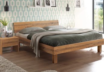 Hasena Forti Bed in Solid Beech, Oak or Walnut