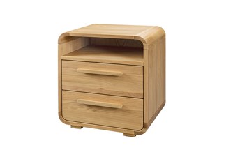 Hasena Presley - Bright Solid Oak Bedside table