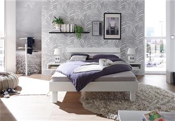 Shown in White with Akai floating bedside tables