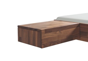 Hasena Caja - 1 Drawer Suspended Bedside table Walnut or Heartbeech