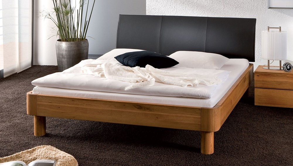 Natural Oak Oiled Solid Wood Bed