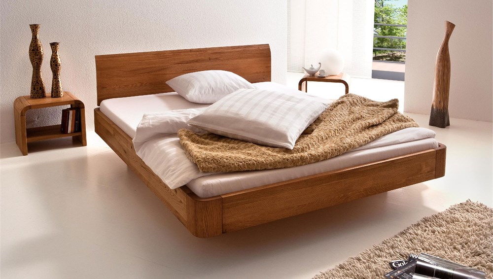 Natural Oak Oiled Solid Wooden Bed