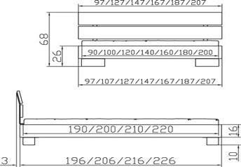 Hasena Reca Duo - Solid Wooden Bed
