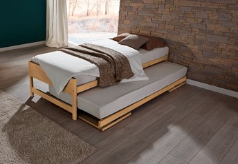 Hasena Lido - Modern Solid Beech 90x200cm Guest Bed