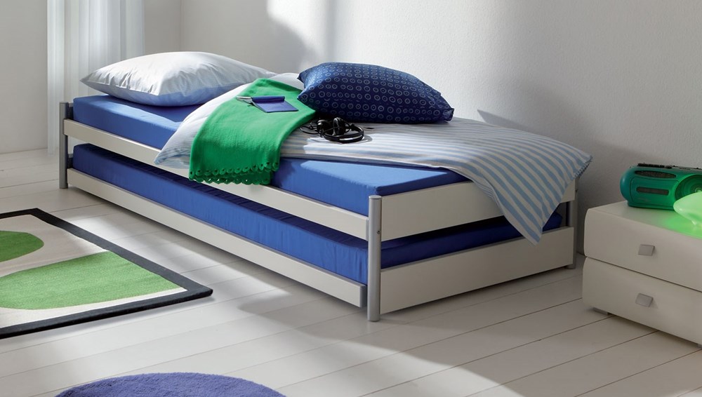 White Contemporary Children's Guest Bed