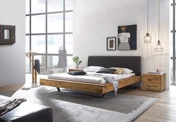 Hasena Slid Bloc Opera Solid Rustic Wood Industrial Bed