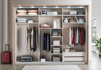 Example of interior accessories 300 cm wardrobe