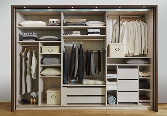 Example of interior accessories 300 cm wardrobe