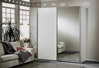 150 x 200cm wardrobe 1 mirror, alpine white