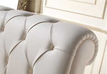 Quarrata FLORENCE Classic Contemporary Italian Leather Bed