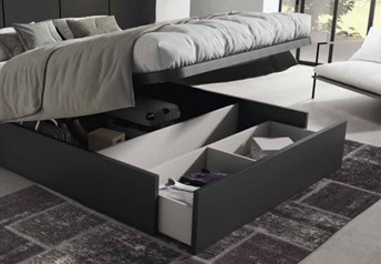 example of storage version showing foot-end drawers