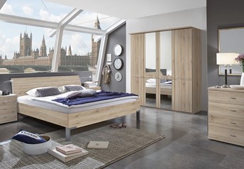 Athena Bedroom Set in Rustic Oak Natural