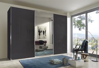 example of graphite glass doors and mirror