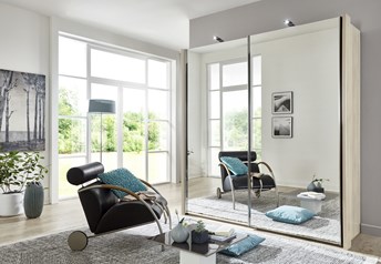 holm oak with mirrored doors