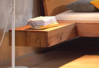 Hasena Caja - 1 Drawer Suspended Bedside Table Solid Oak